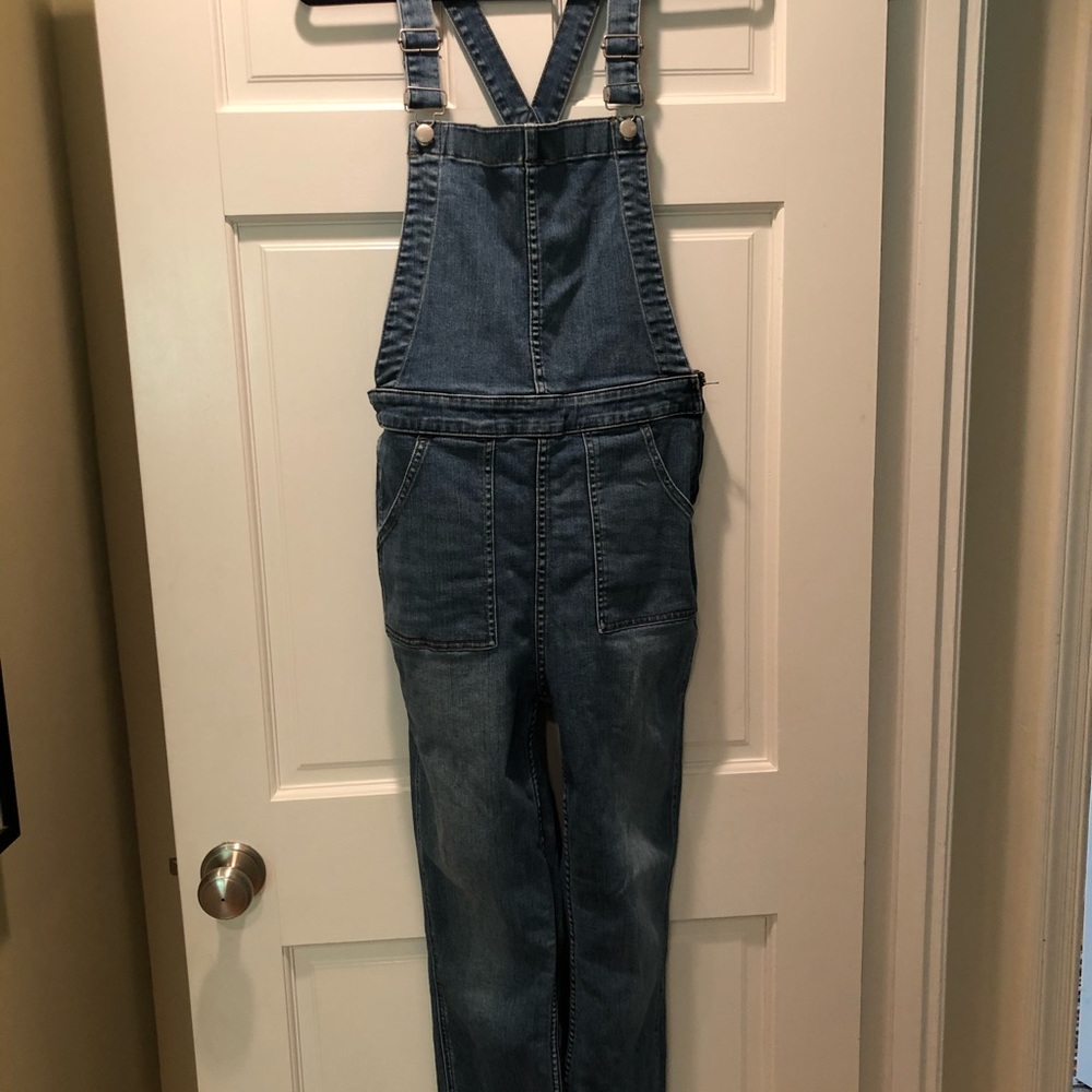 Madewell Denim Overalls Drop Hem